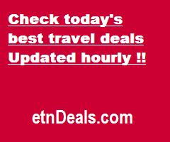 Check today's best travel deals. Updated hourly