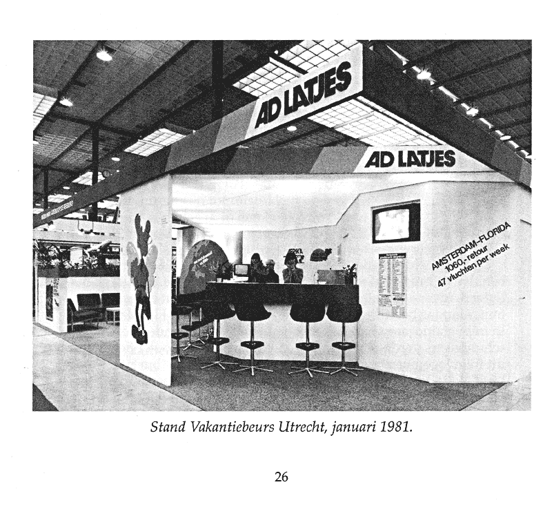 Stand Vakantiebeurs Utrecht in Januari 1981