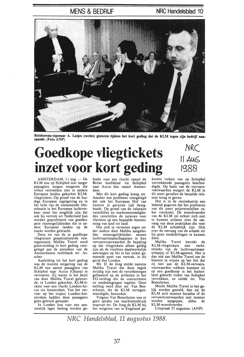 NRC 11 Augustus 1988