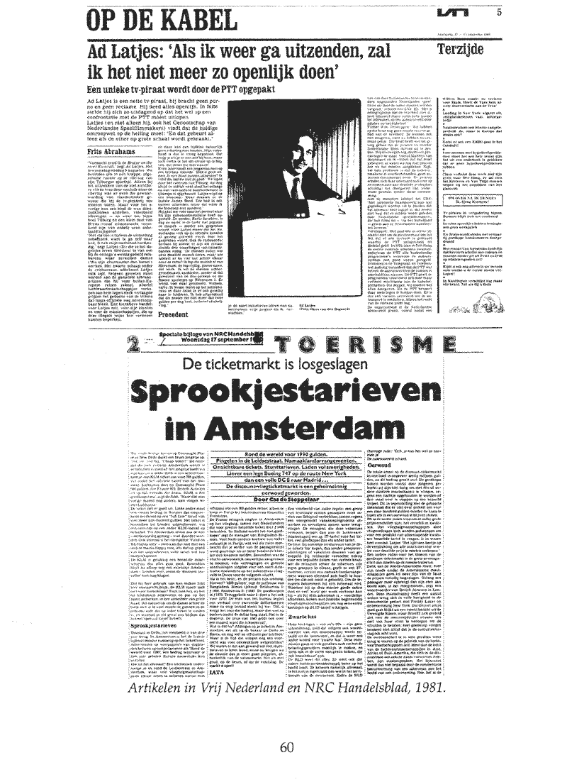 Vrij Nederland en NRC in 1981