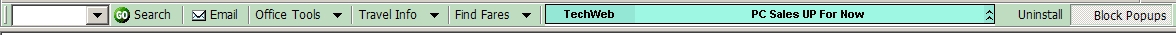 Sample of Travel Toolbar